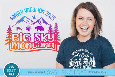 2025 Big Sky Montana Family Trip svg - Montana SVG vacation or Trip SVG SVG Cut File 