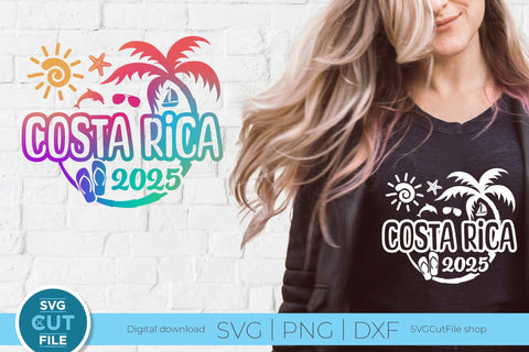 2025 Costa Rica svg - Costa Rica Vacation or Trip Design SVG SVG Cut File 