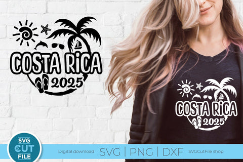 2025 Costa Rica svg - Costa Rica Vacation or Trip Design SVG SVG Cut File 