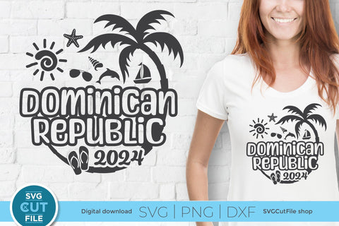 2025 Dominican Republic svg - DR Vacation or Trip Design SVG SVG Cut File 