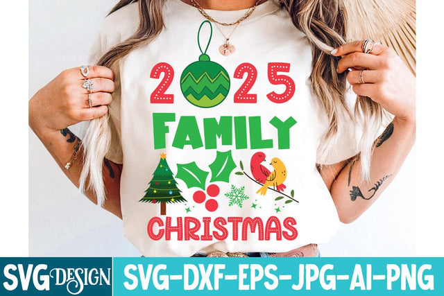 2025 Family Christmas SVG Design,2025 Family Christmas PNG,Christmas SVG Design,Christmas t-Shirt Design SVG BlackCatsMedia 