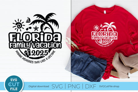 2025 Florida Family Vacation svg - Great for a Florida Trip SVG SVG Cut File 