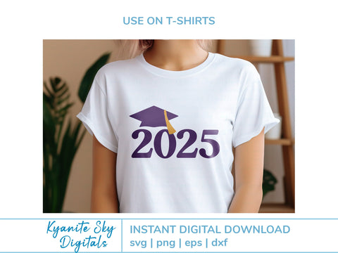 2025 Graduation SVG Bundle cap and tassel clipart SVG Kyanite Sky Digitals 