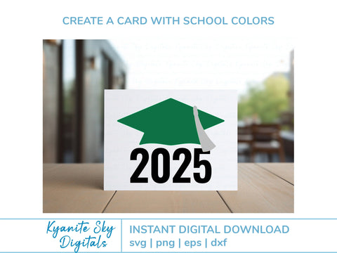 2025 Graduation SVG Bundle cap and tassel clipart SVG Kyanite Sky Digitals 