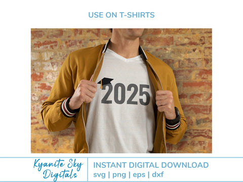 2025 Graduation SVG Bundle cap and tassel clipart SVG Kyanite Sky Digitals 