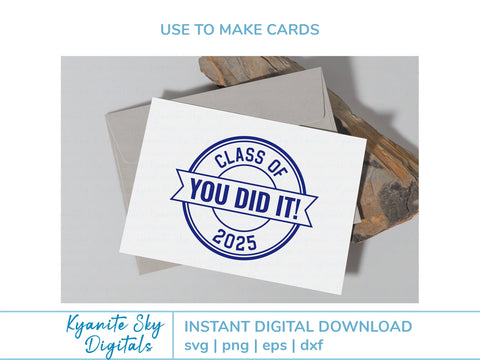 2025 Graduation SVG bundle circle seal round stamp clipart SVG Kyanite Sky Digitals 