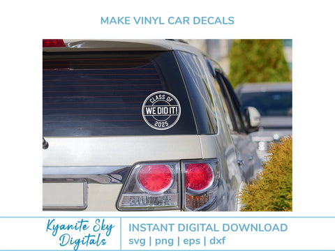 2025 Graduation SVG bundle circle seal round stamp clipart SVG Kyanite Sky Digitals 