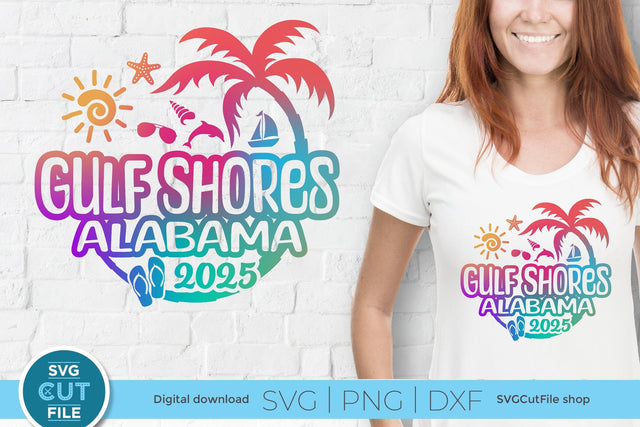 2025 Gulf Shores Alabama svg for vacation or trip SVG SVG Cut File 