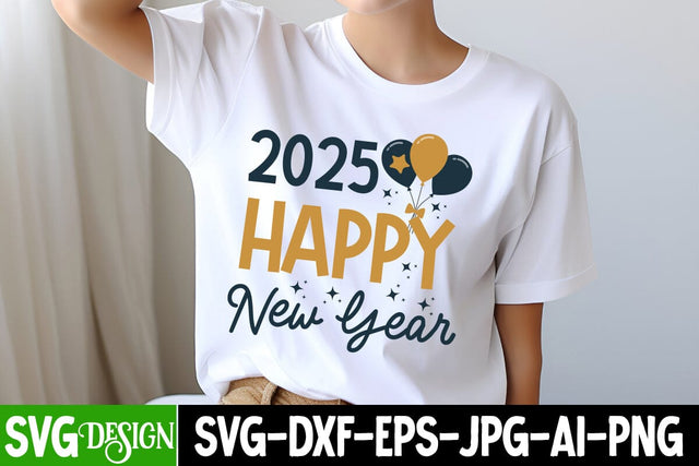 2025 Happy New Year SVG Design, New Year 2025 SVG,Happy New Year 2025 SVG Design, Happy New Year Crew ,New year SVG Bundle 2025 SVG BlackCatsMedia 