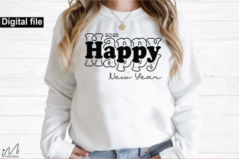 2025 Happy New Year,New year t shirt svg, Funny New year cut files, New year gift shirt svg, Hello 2025, New Years Party, Cosy Season svg SVG Isabella Machell 