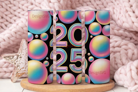 2025 New Year 20oz Tumbler Wrap Sublimation DesignSVG 