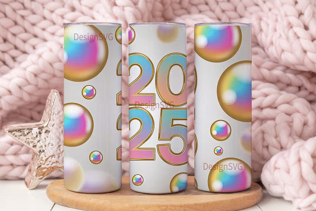 2025 New Year 20oz Tumbler Wrap Sublimation DesignSVG 