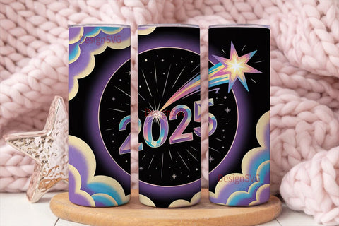 2025 New Year Tumbler Wrap Sublimation DesignSVG 