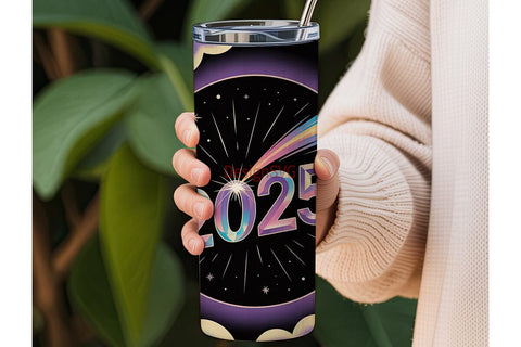 2025 New Year Tumbler Wrap Sublimation DesignSVG 