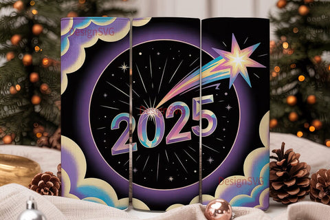 2025 New Year Tumbler Wrap Sublimation DesignSVG 