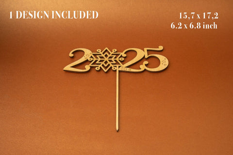 2025 New Year Vector File for Laser Cutter. SVG MaramadeLaser 