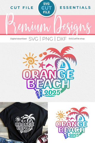 2025 Orange Beach svg, Alabama svg for vacation or trip SVG SVG Cut File 