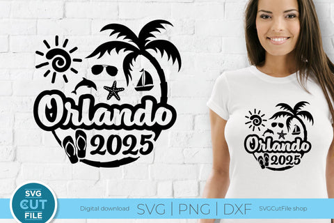 2025 Orlando Florida svg - Orlando FL Vacation or Trip Design SVG SVG Cut File 