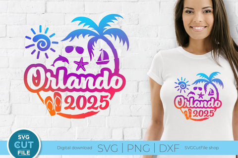 2025 Orlando Florida svg - Orlando FL Vacation or Trip Design SVG SVG Cut File 