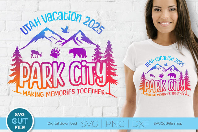 2025 Park City Utah Family Trip svg - Utah SVG vacation or Trip Design SVG SVG Cut File 