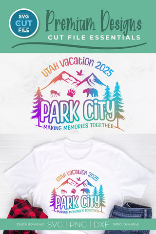 2025 Park City Utah Family Trip svg - Utah SVG vacation or Trip Design SVG SVG Cut File 