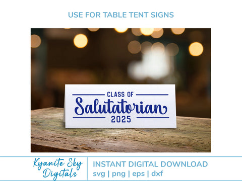 2025 Salutatorian SVG Grad Bundle vol.2 cut files clipart SVG Kyanite Sky Digitals 