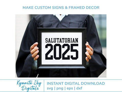 2025 Salutatorian SVG Grad Bundle vol.2 cut files clipart SVG Kyanite Sky Digitals 