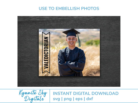 2025 Valedictorian SVG Grad Bundle vol.2 cut files clipart SVG Kyanite Sky Digitals 