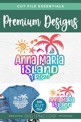 2026 Anna Maria Island Florida svg - Anne Marie FL Vacation or Trip Design SVG SVG Cut File 