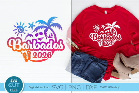 2026 Barbados svg - Barbados Vacation or Trip Design SVG SVG Cut File 