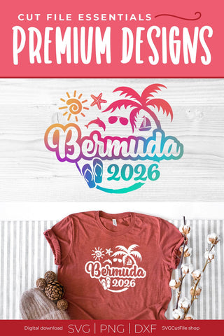 2026 Bermuda svg - Bermuda Vacation or Trip Design SVG SVG Cut File 