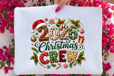 2026 Christmas Crew PNG Sublimation SVGArt 