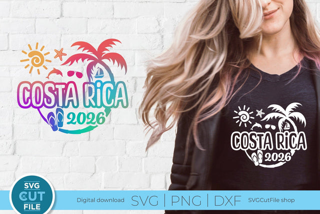 2026 Costa Rica svg - Costa Rica Vacation or Trip Design SVG SVG Cut File 