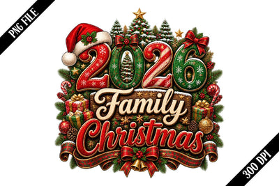 2026 Family Christmas PNG Designs Sublimation shah alam 