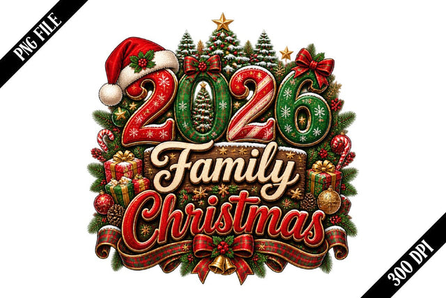 2026 Family Christmas PNG Designs Sublimation shah alam 