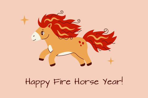 2026 Fire Horse PNG Clipart Sublimation Rin Green 