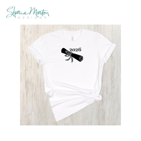 2026 Graduation Diploma SVG Vinyl Design for Shirts, Cards, and Decor SVG Sharia Morton Designs 