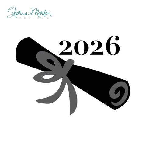 2026 Graduation Diploma SVG Vinyl Design for Shirts, Cards, and Decor SVG Sharia Morton Designs 