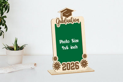2026 Graduation Photo Frame Bundle, Wooden Photo Frame, Class of 2026 Svg SVG zafrans studio 