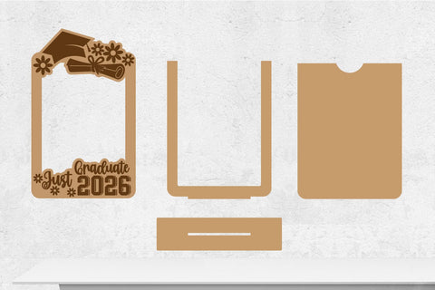 2026 Graduation Photo Frame, Wooden Photo Frame, Class of 2026 Svg SVG zafrans studio 