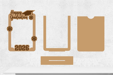 2026 Graduation Photo Frame, Wooden Photo Frame, Class of 2026 Svg SVG zafrans studio 