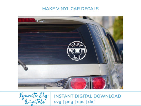 2026 Graduation SVG bundle circle seal round stamp clipart SVG Kyanite Sky Digitals 