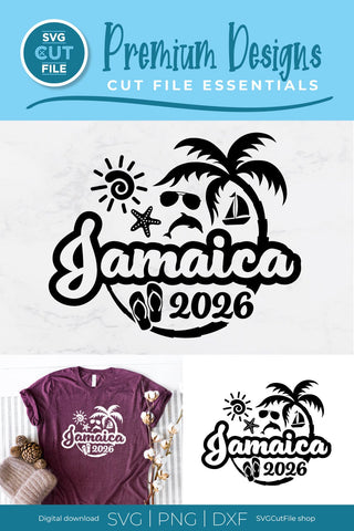 2026 Jamaica svg - Jamaica Vacation or Trip Design SVG SVG Cut File 