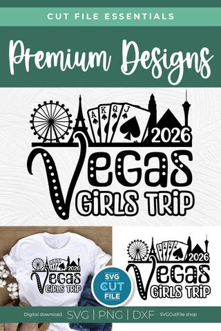 2026 Las Vegas Girls Trip svg Great for a Birthday Weekend Vacation SVG SVG Cut File 