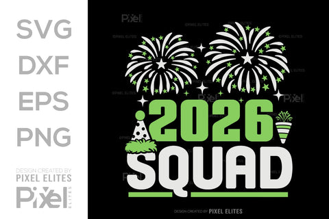 2026 Squad SVG Bundle | New Year Team Quote T-Shirt Designs SVG ETC Craft 