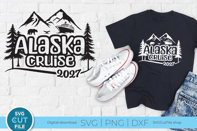 2027 Alaska Cruise svg - Alaska Family vacation or Trip SVG SVG Cut File 
