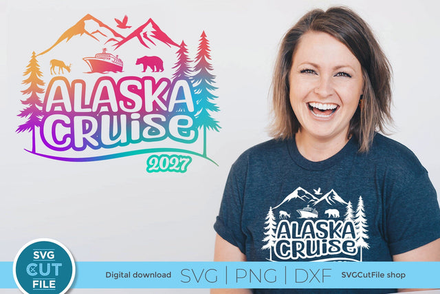 2027 Alaska Cruise svg - Alaska Vacation or Trip SVG SVG Cut File 