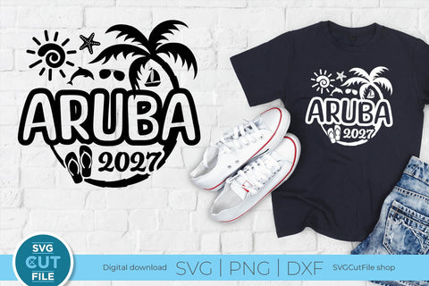 2027 Aruba svg - Aruba Vacation or Trip Design SVG SVG Cut File 