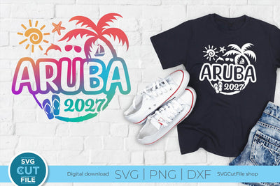2027 Aruba svg - Aruba Vacation or Trip Design svg SVG SVG Cut File 