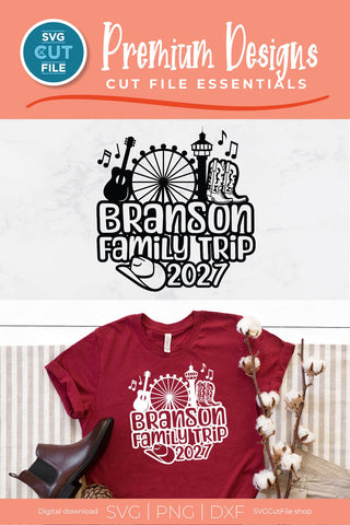2027 Branson Family Trip SVG Missouri SVG SVG Cut File 